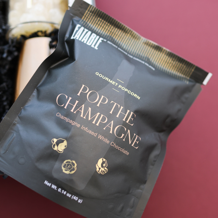 eatable champagne infused popcorn