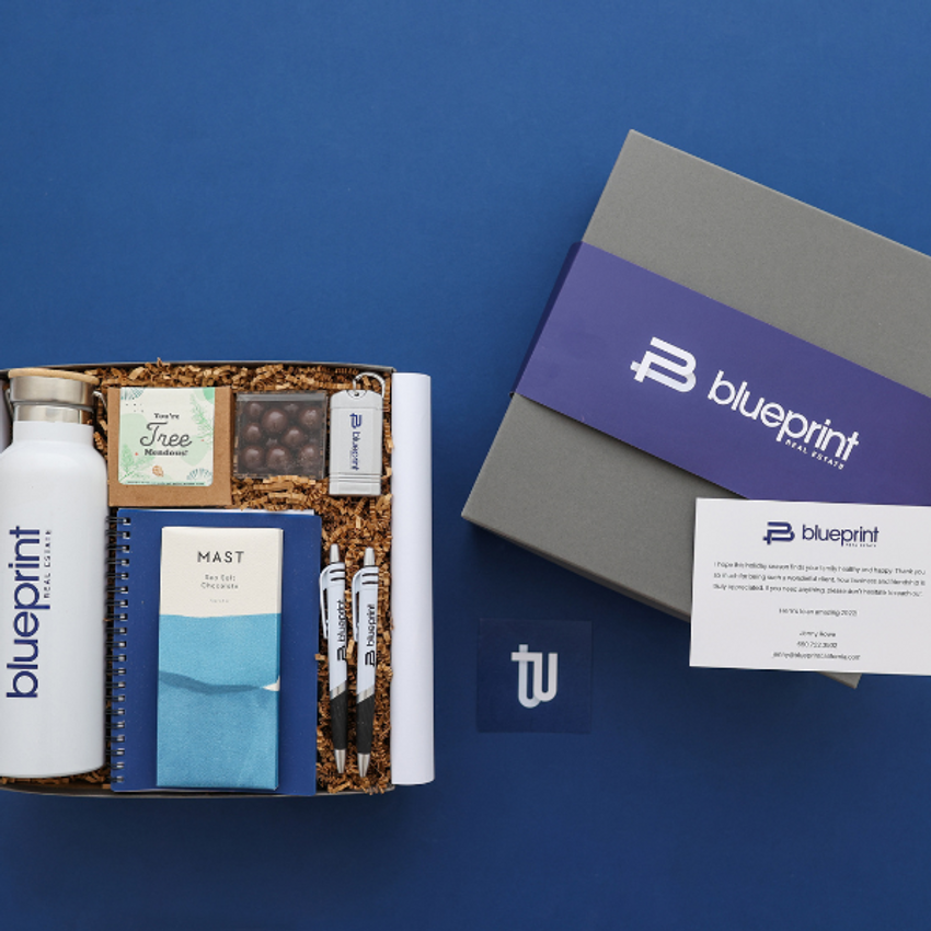 real estate gift with custom packaging