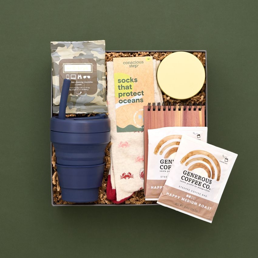 gift box that gives back with conscious step socks