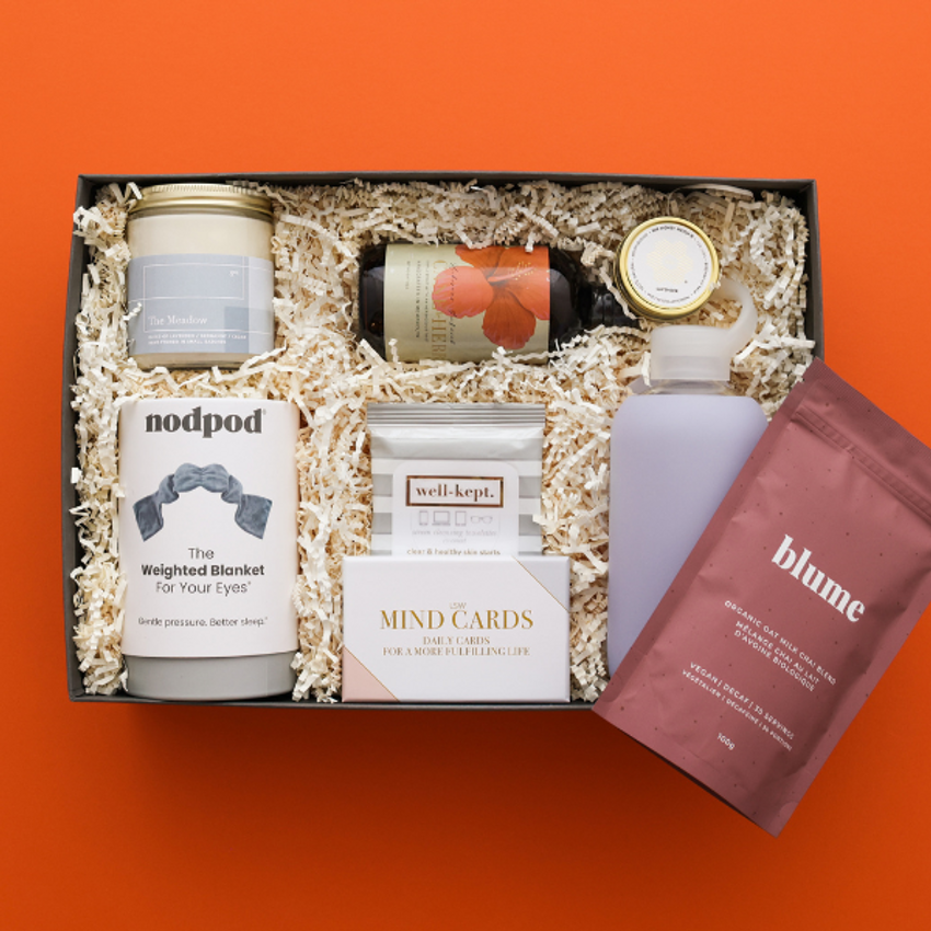 spa gift box with mind cards
