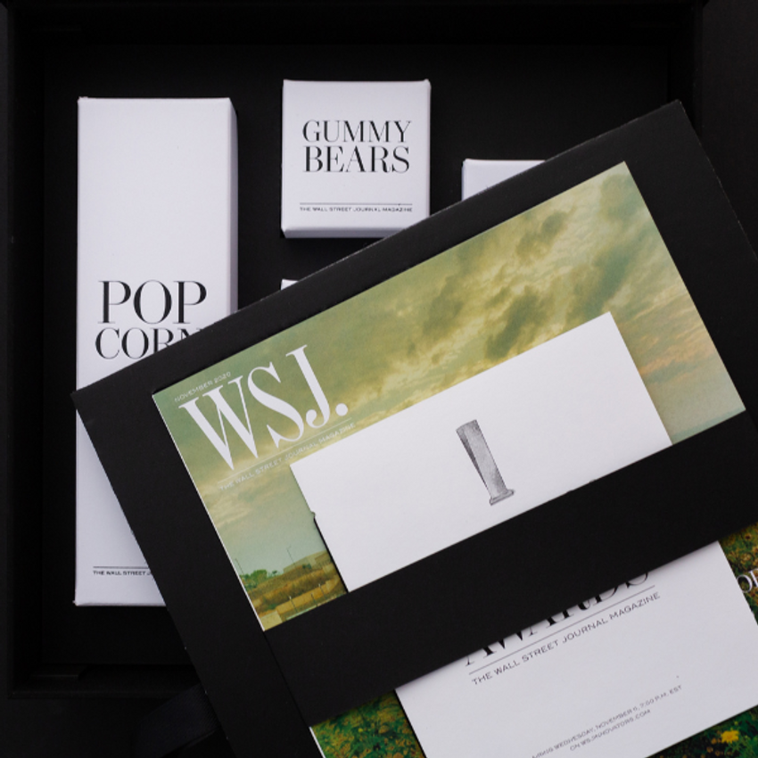 luxury gift packaging with corporate branding