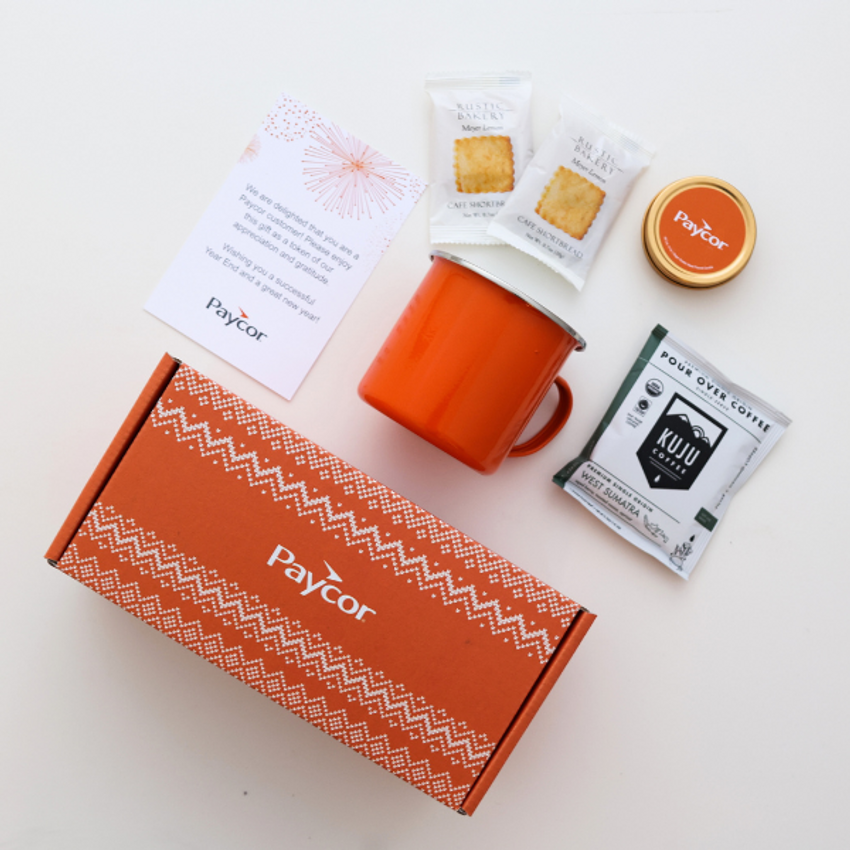 branded printed mailer box with kuju coffee