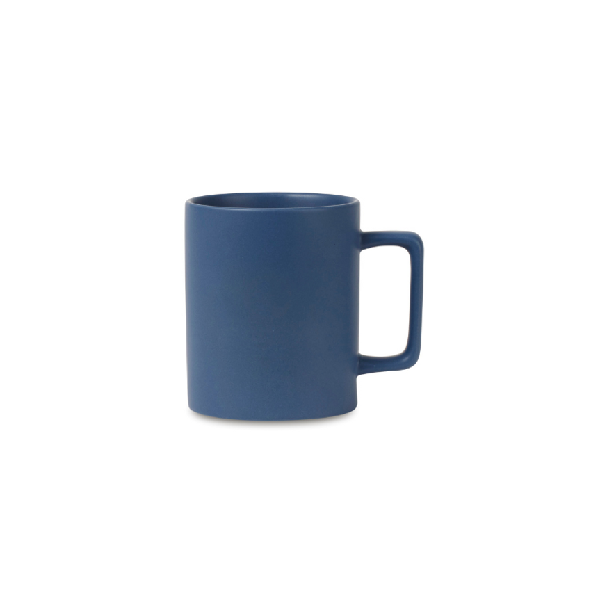 navy blue mug white background