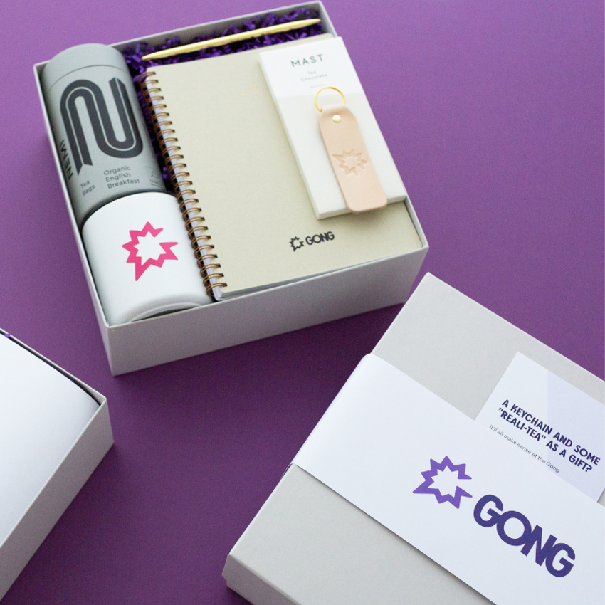 branded gift box gong notebook mug
