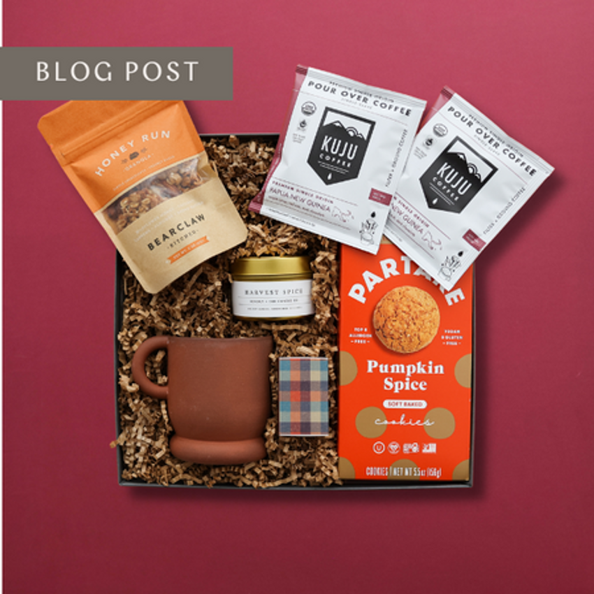 fall themed corporate gift box