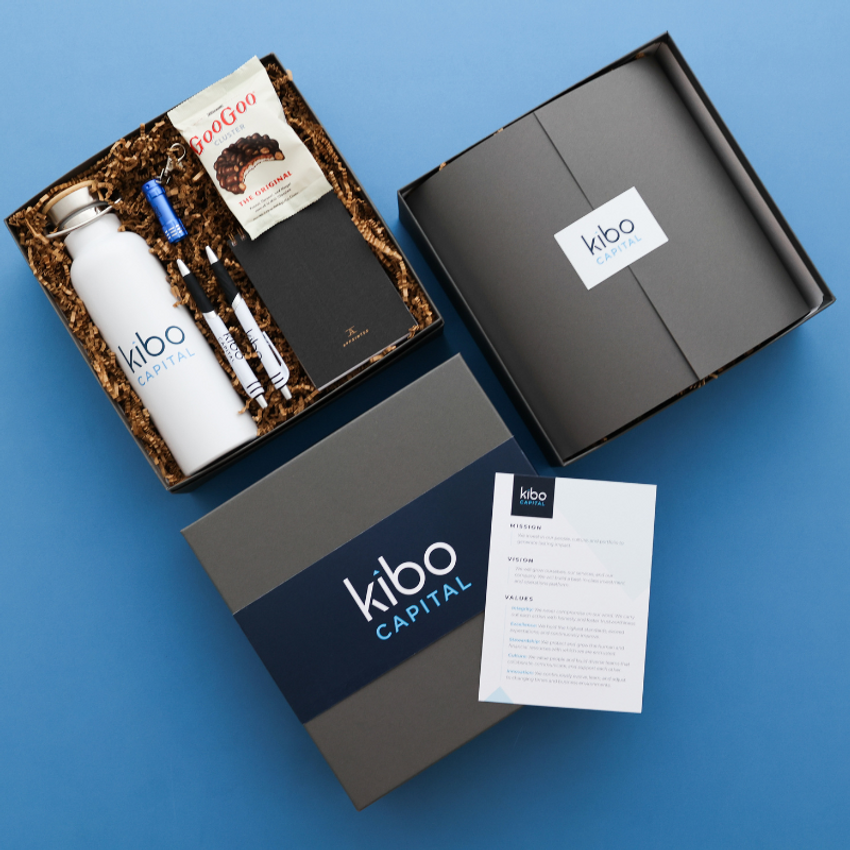 kibo capital branded packaging and gifts