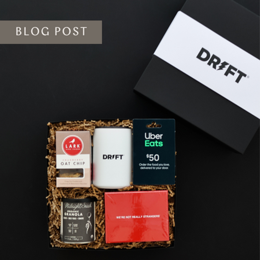 corporate gift box with company logo