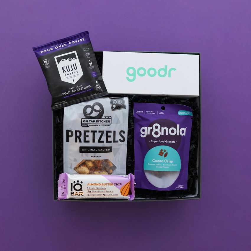 gift box with snacks